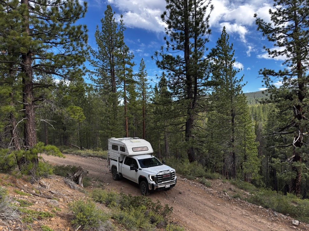 Climbing a Sierra fire road